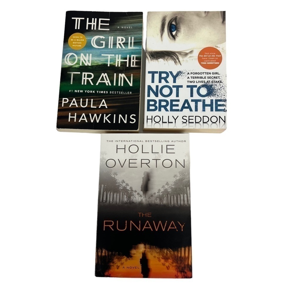 Lot/3 Fiction Thrillers/Suspense Paula Hawkins/Holly Seddon/Hollie Overton - Picture 1 of 7